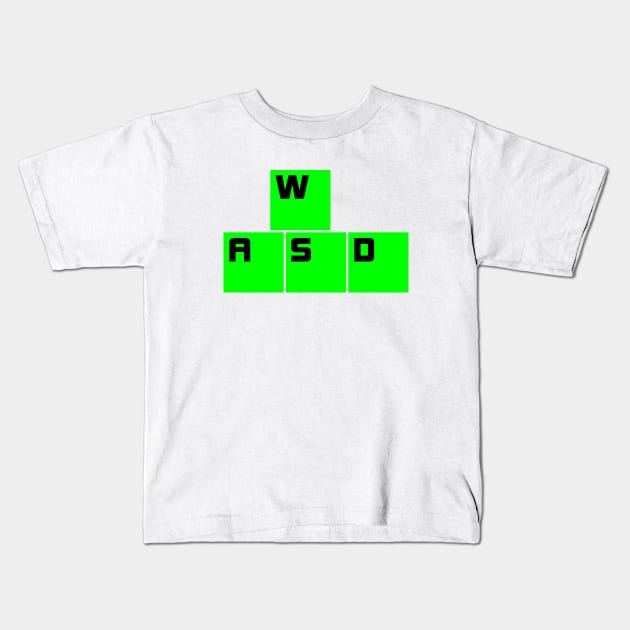 PC Gamer Keyboard Kids T-Shirt by GreenGuyTeesStore